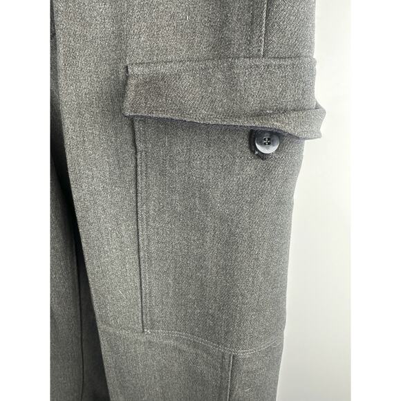 Vintage 1968 Swedish Wool Cargo Pants Military Gray C48 Button Fly Men's 32 x 30 - Picture 13 of 16
